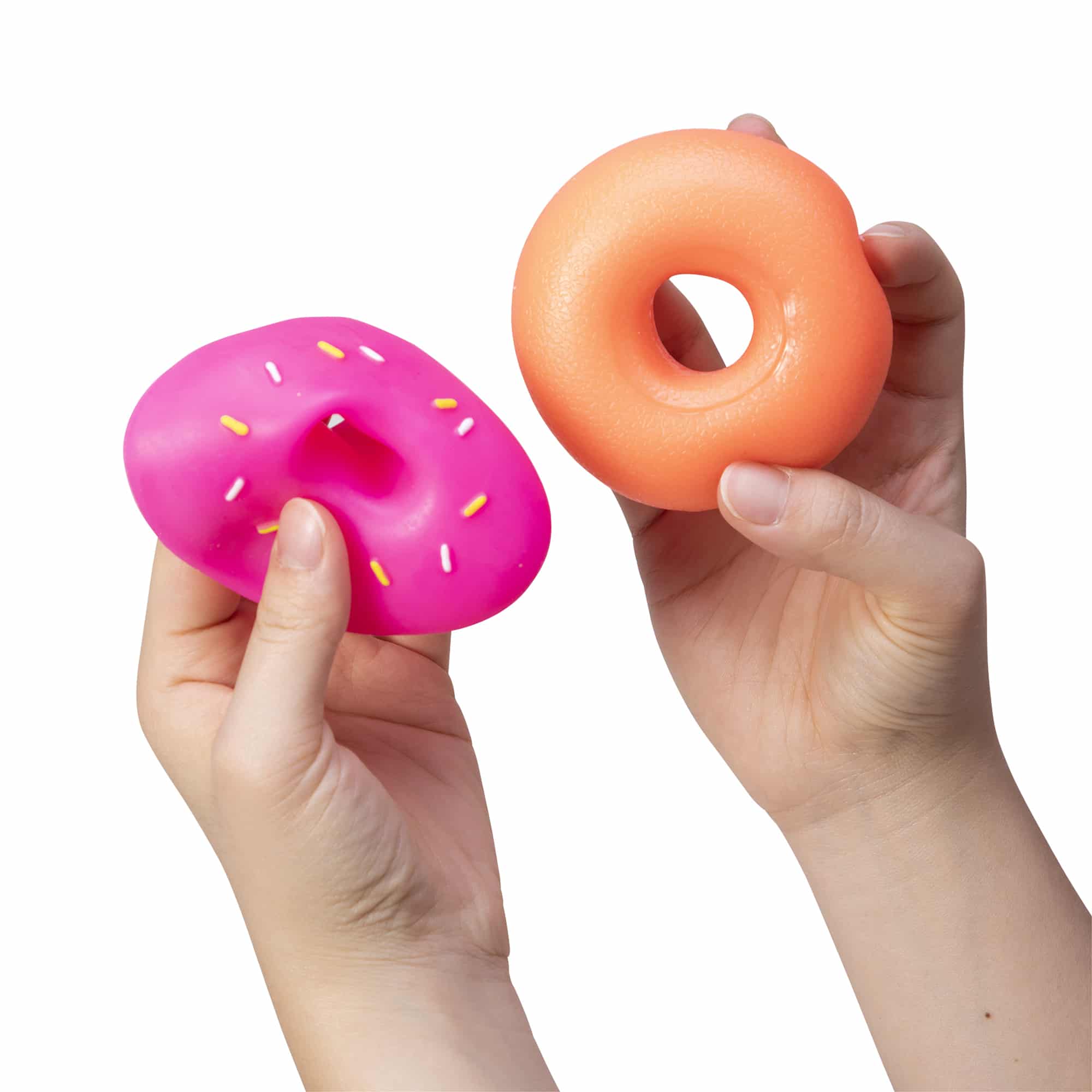 NeeDoh Dohnuts T8 Orange with Prink removable frosting from Dohnut