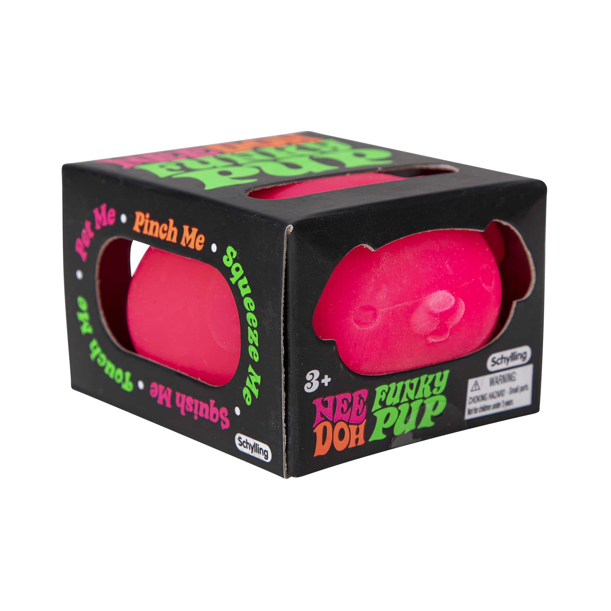 NeeDoh Funky Pup R7 - Pink Pkg 3Q Right