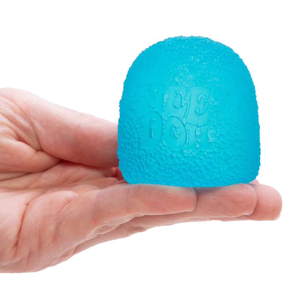 NeeDoh Gumdrop F1 Blue In Hand