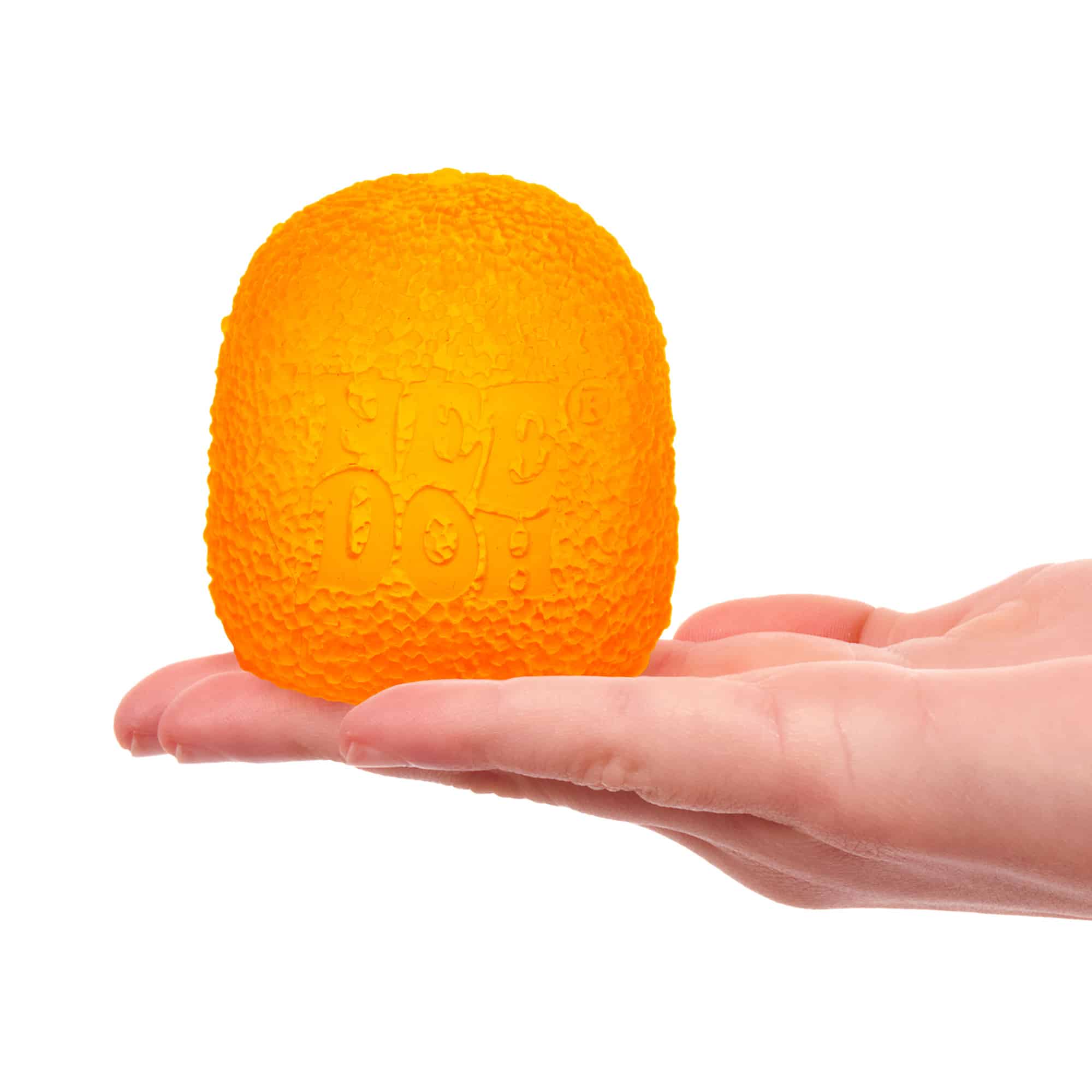 NeeDoh Gumdrop F1 Orange in Hand