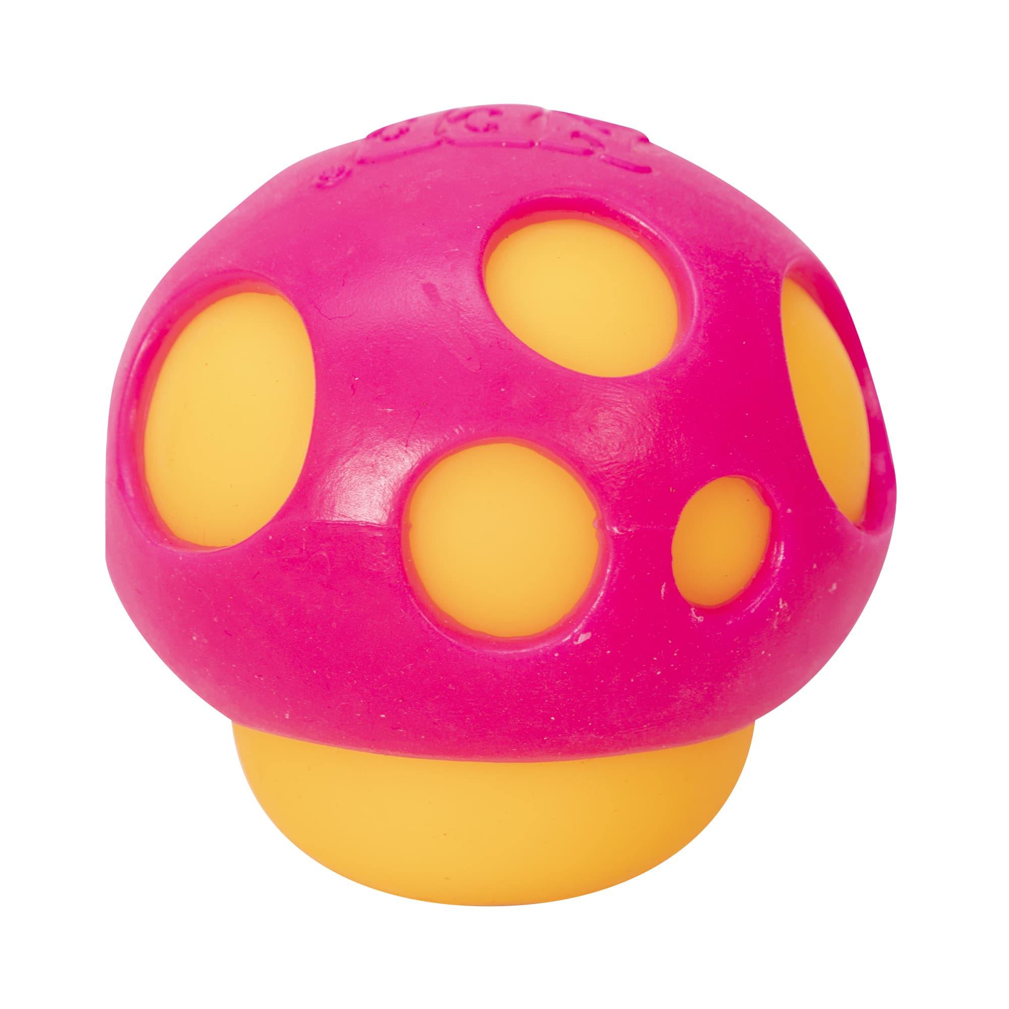 NeeDoh Groovy Shroom L5 - Orange with Pink Top Mushroom