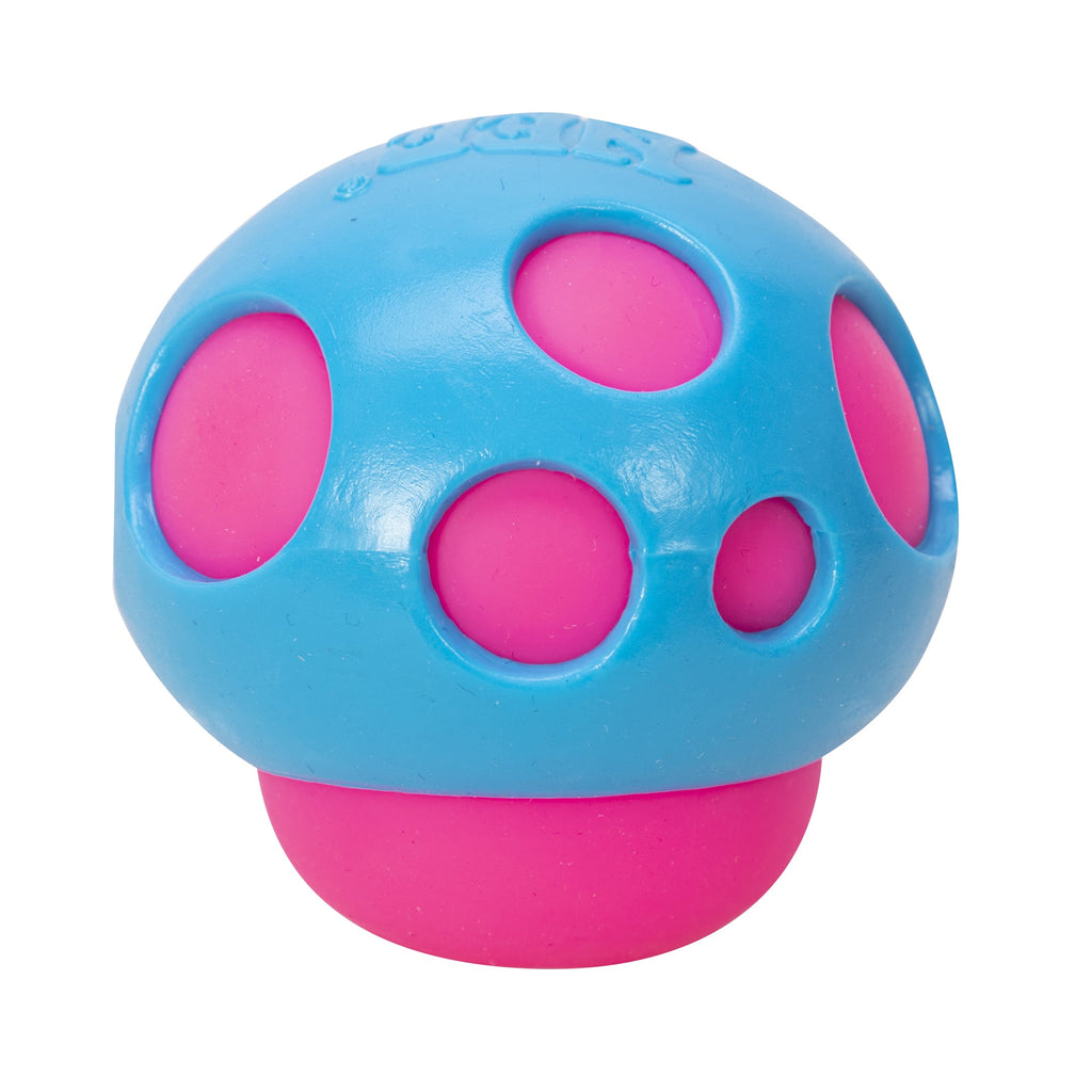 NeeDoh Groovy Shroom L5 - Pink with Blue Top Mushroom
