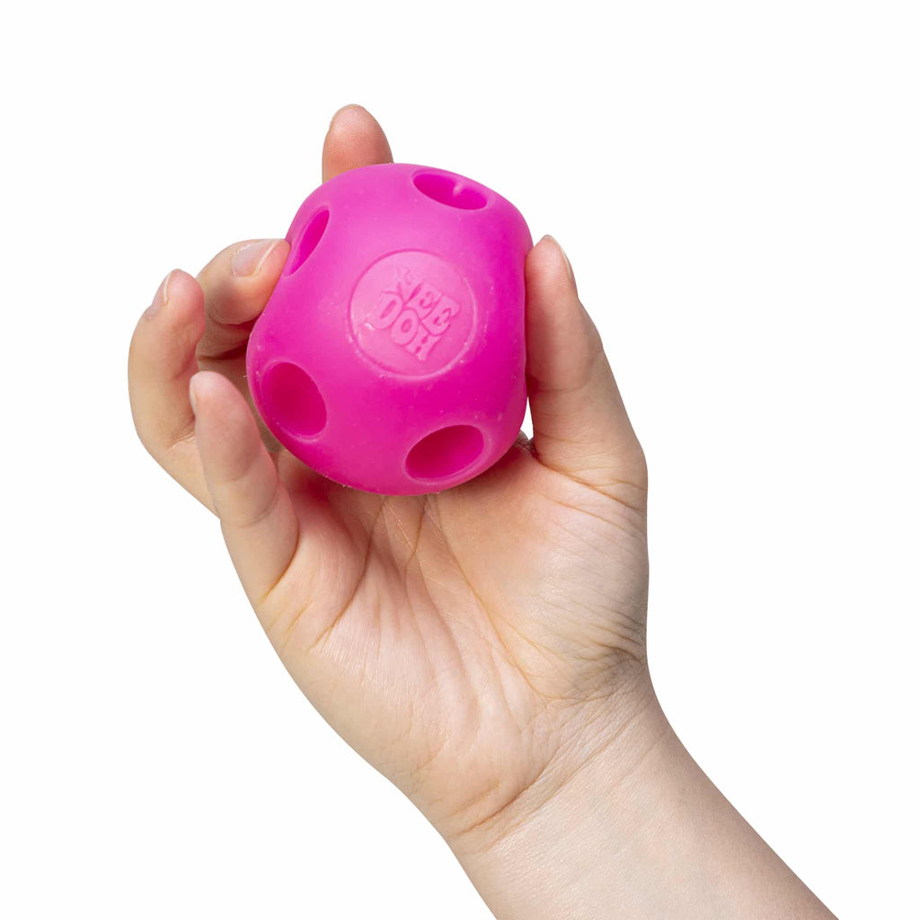 NeeDoh Happy Snappy W2 - Pink in Hand