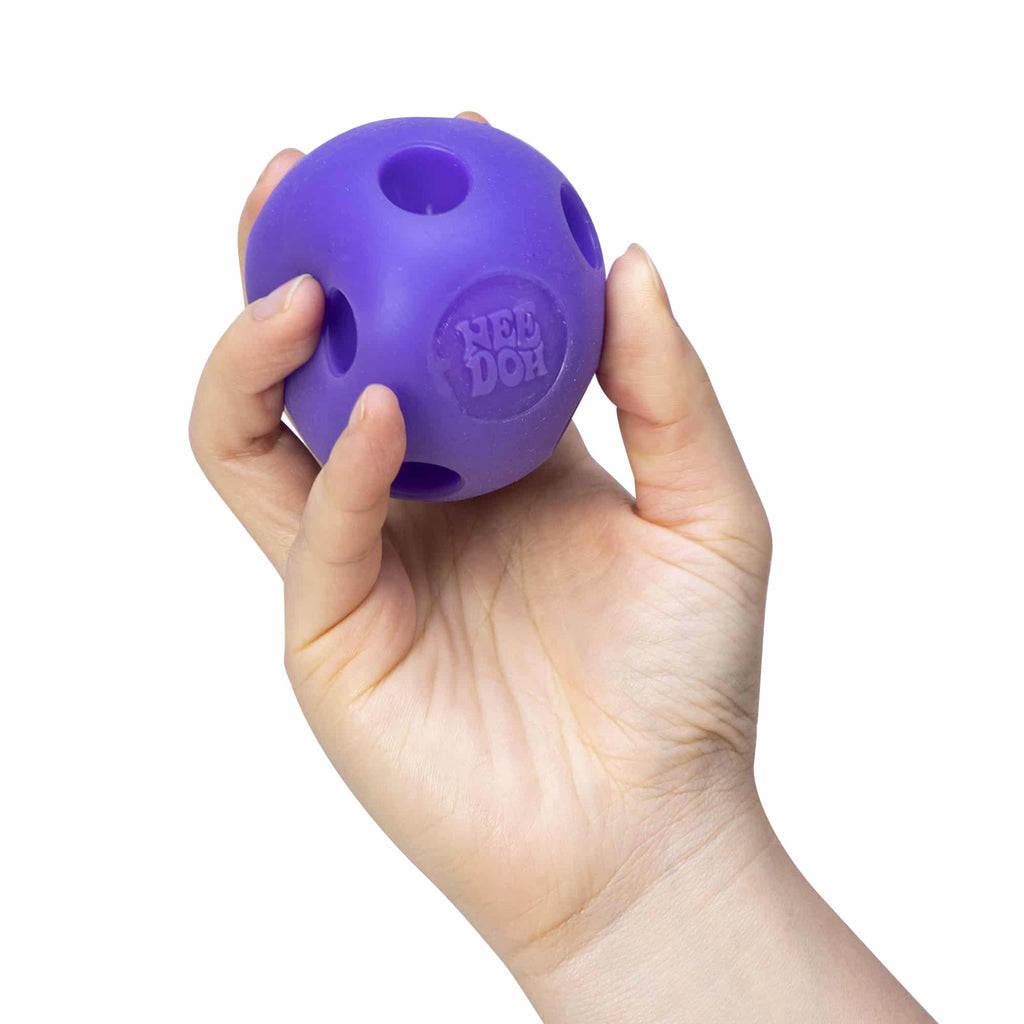 NeeDoh Happy Snappy W2 - Purple in Hand