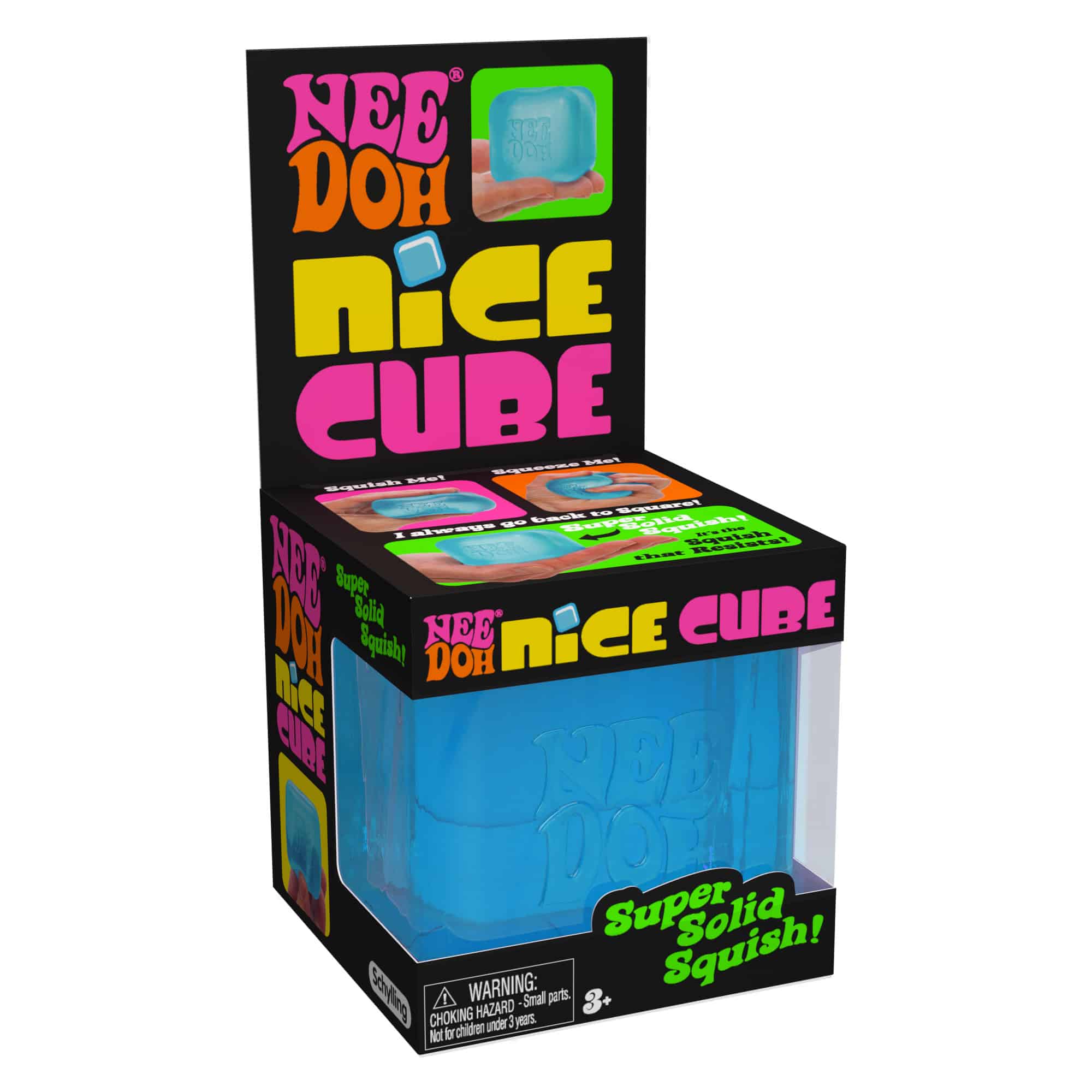 NeeDoh Nice Cube X7 Blue Package Angle Right