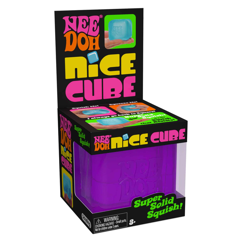 NeeDoh Nice Cube X7 Purple Package Angle Right