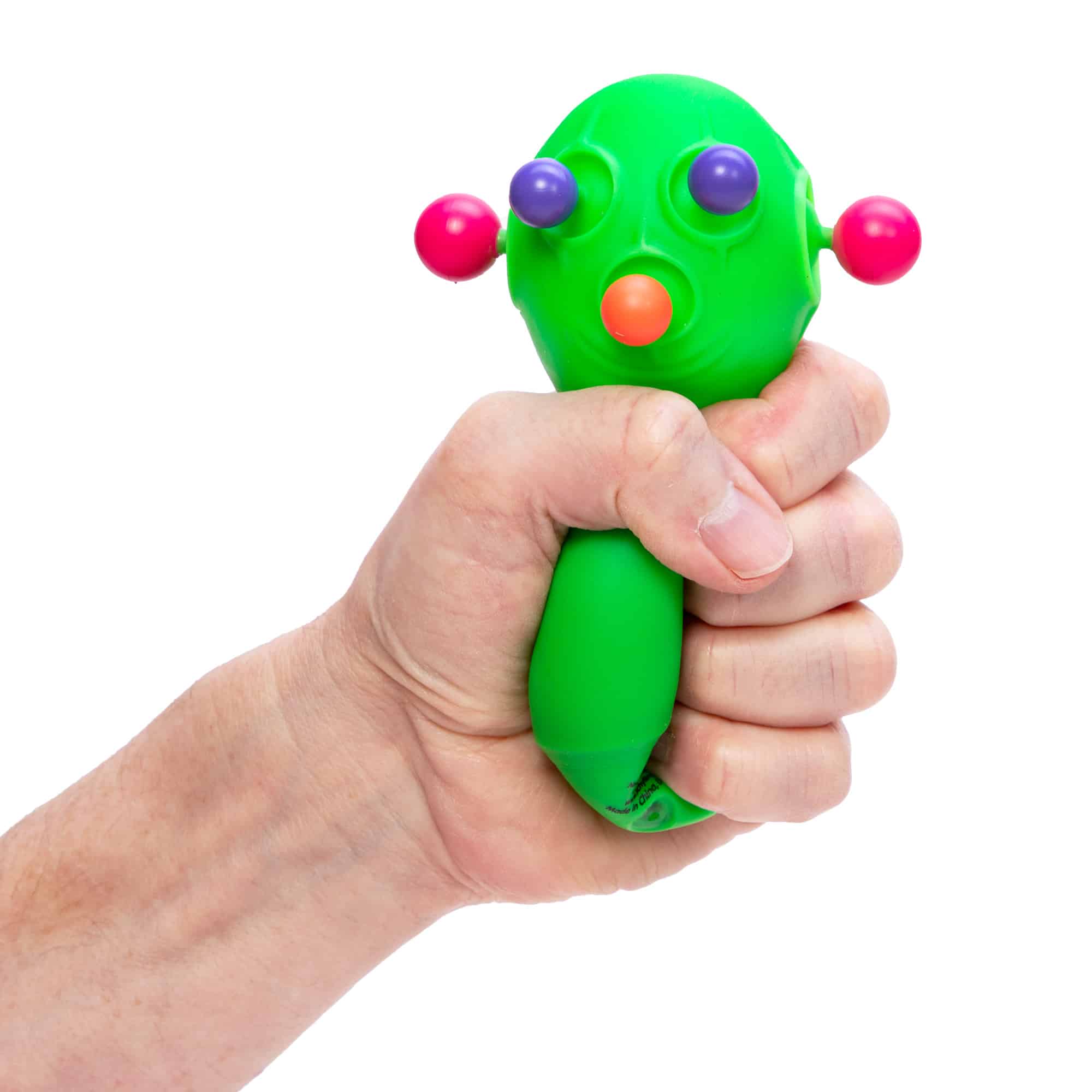 NeeDoh Panic Pete K2 Green Squeezed