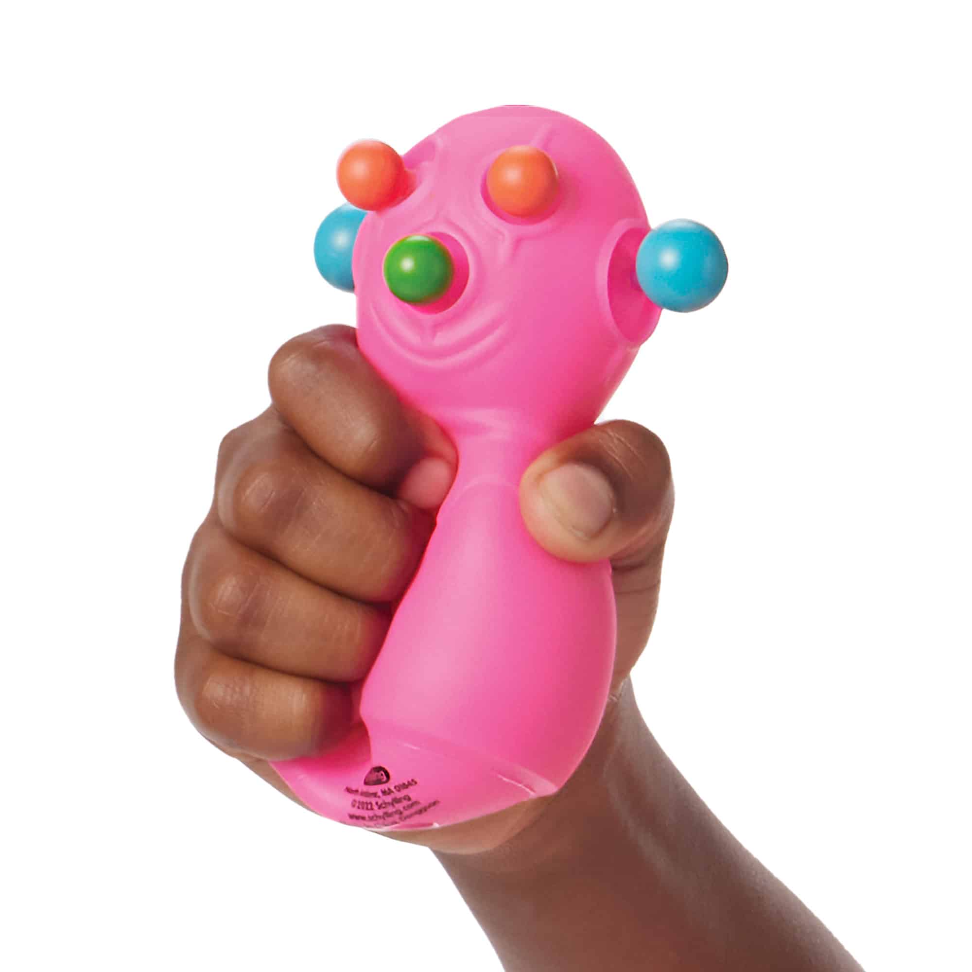NeeDoh Panic Pete K2 Pink Squeezed