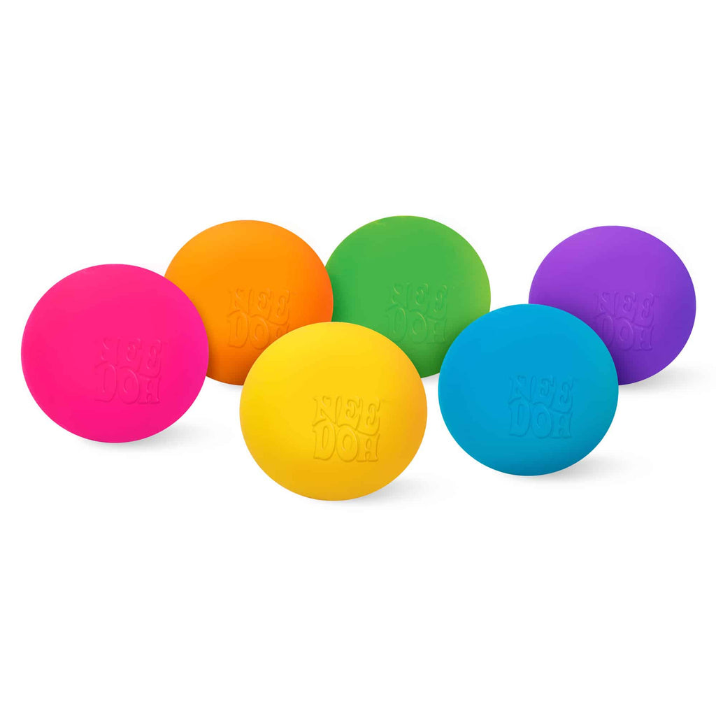 NeeDoh Rainboh V1 contents - 6 different color Teenie NeeDoh